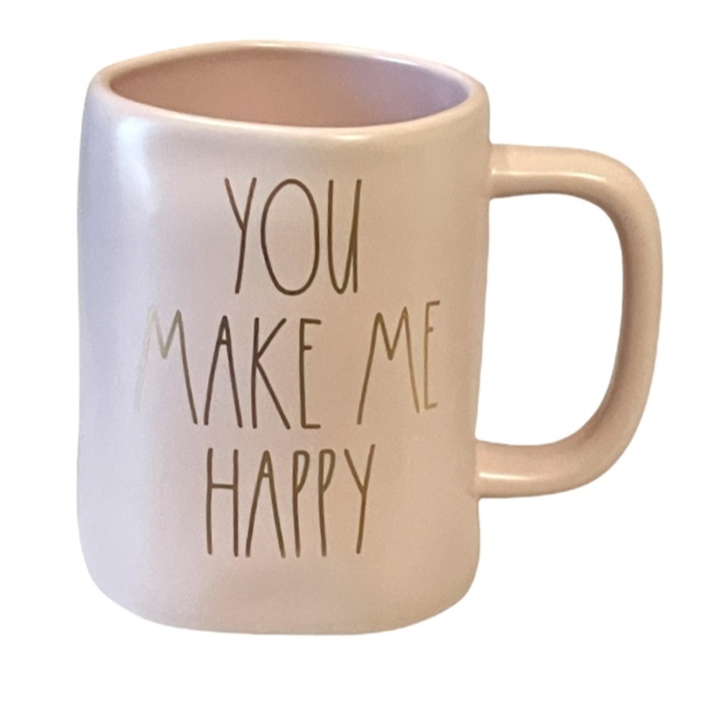 NEW Rae Dunn YOU MAKE ME HAPPY Mug 😊😊😘